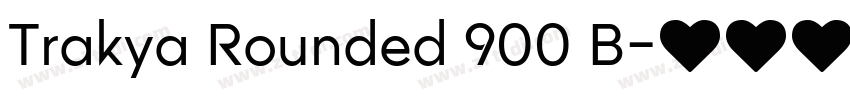 Trakya Rounded 900 B字体转换